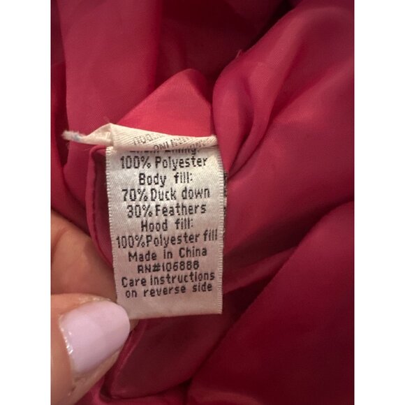 Appaman Burgundy Hooded Puffer Jacket Size 10 For Kids With Quilted Design & Zip - Picture 13 of 14